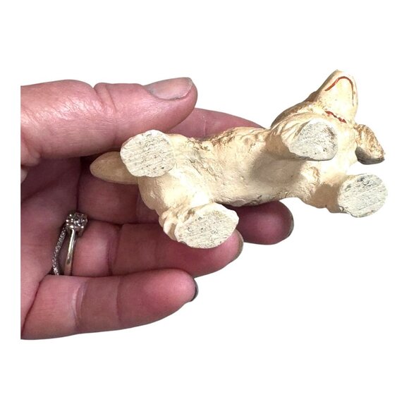 Vintage Cocker Spaniel Dog Figurine Hand Painted Ceramic Statue Puppy 4" READ - Picture 3 of 11